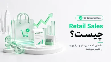 آموزش Retail Sales آمریکا با نمودار فروش خرده فروشی، مصرف کننده، دلار و واکنش نرخ بهره فدرال رزرو